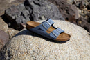 Women's Arizona Stone Blue Nubuck Classic Footbed