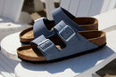 Women's Arizona Stone Blue Nubuck Classic Footbed