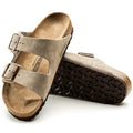 Unisex Arizona Taupe Suede Classic Footbed