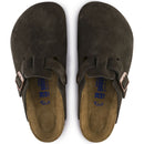 Unisex Boston Mocha Suede Soft Footbed