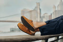Unisex Boston Mink Suede Soft Footbed